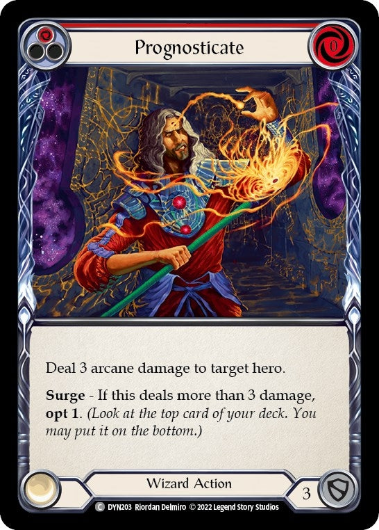 Image for Prognosticate (Red) (DYN203) (Dynasty) - Flesh and Blood TCG