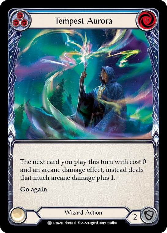 Image for Tempest Aurora (Blue) (DYN211) (Dynasty) - Flesh and Blood TCG