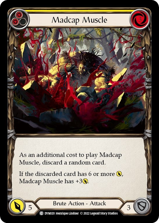 Image for Madcap Muscle (Yellow) (DYN020) (Dynasty) - Flesh and Blood TCG