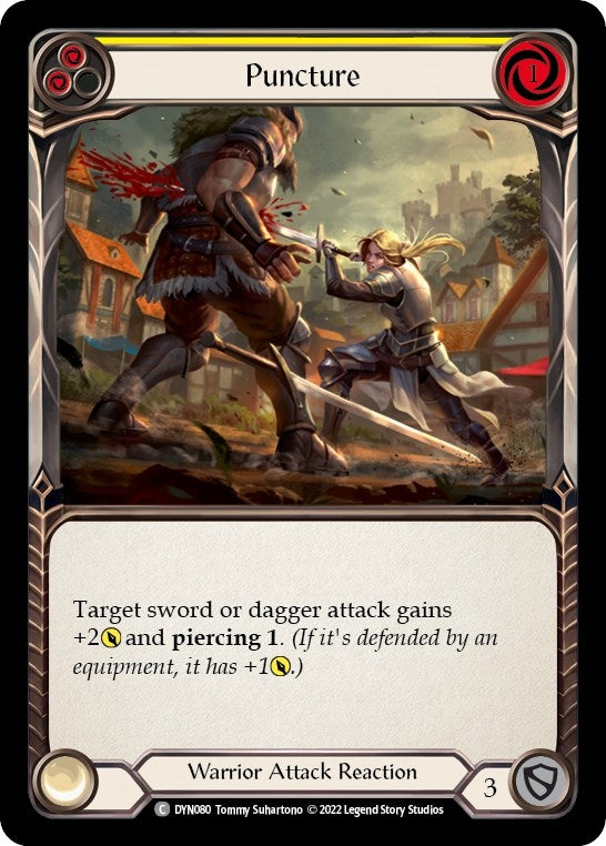Image for Puncture (Yellow) (DYN080) (Dynasty) - Flesh and Blood TCG