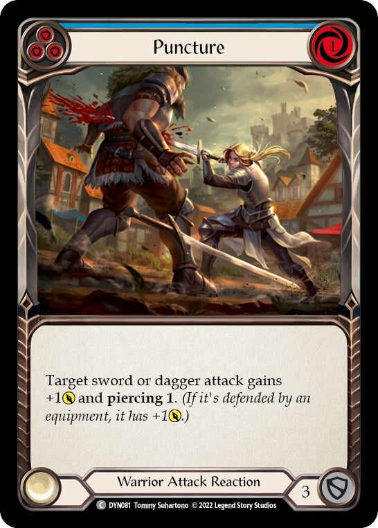 Image for Puncture (Blue) (DYN081) (Dynasty) - Flesh and Blood TCG
