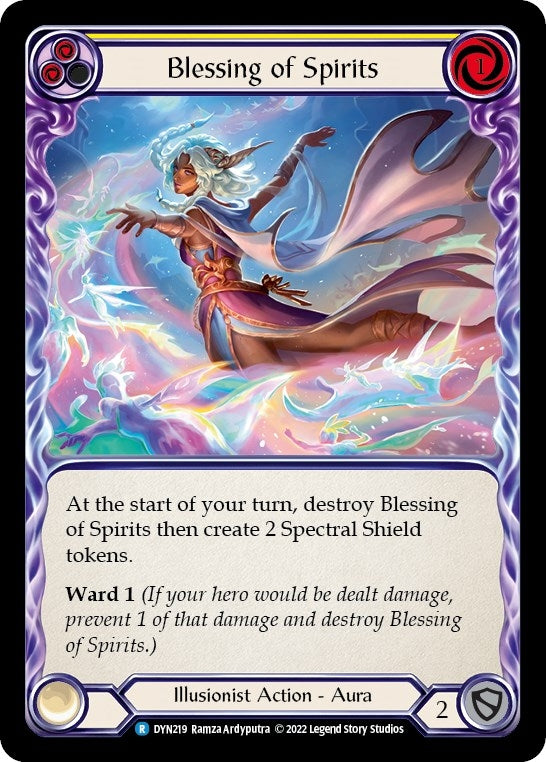 Image for Blessing of Spirits (Yellow) (DYN219) (Dynasty) - Flesh and Blood TCG