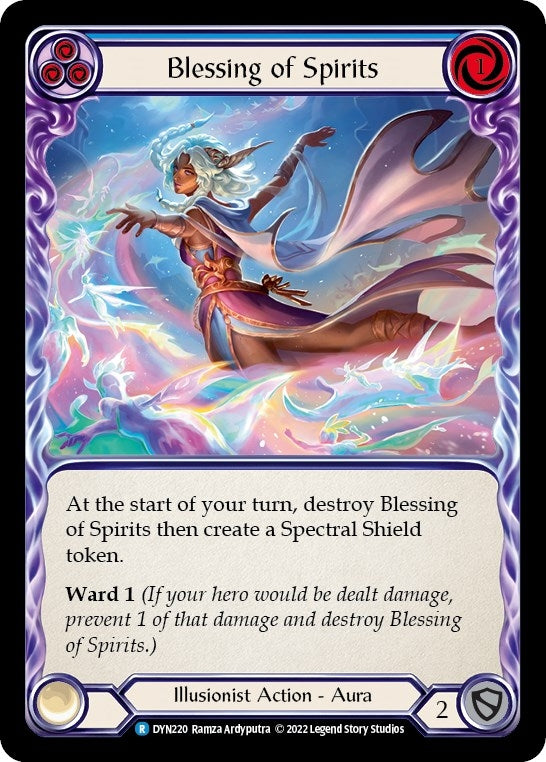 Image for Blessing of Spirits (Blue) (DYN220) (Dynasty) - Flesh and Blood TCG
