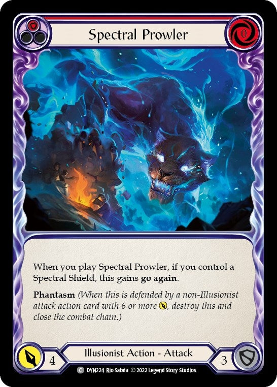 Image for Spectral Prowler (Red) (DYN224) (Dynasty) - Flesh and Blood TCG