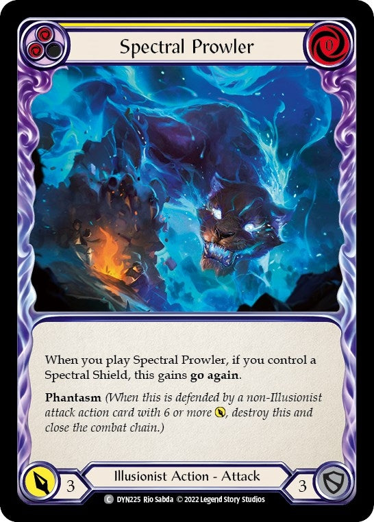 Image for Spectral Prowler (Yellow) (DYN225) (Dynasty) - Flesh and Blood TCG
