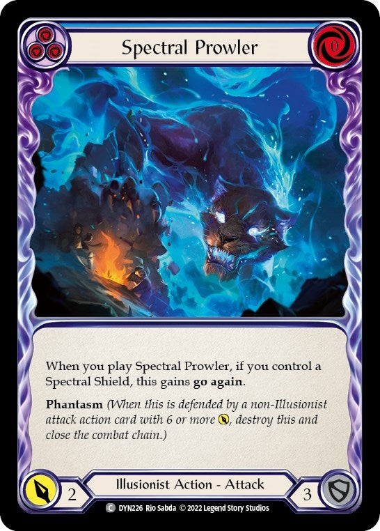 Image for Spectral Prowler (Blue) (DYN226) (Dynasty) - Flesh and Blood TCG