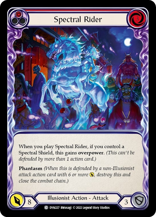 Image for Spectral Rider (Red) (DYN227) (Dynasty) - Flesh and Blood TCG
