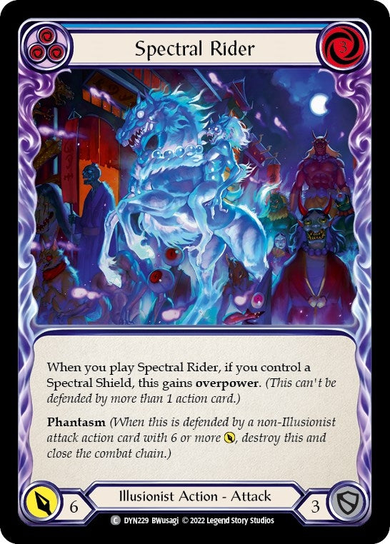 Image for Spectral Rider (Blue) (DYN229) (Dynasty) - Flesh and Blood TCG