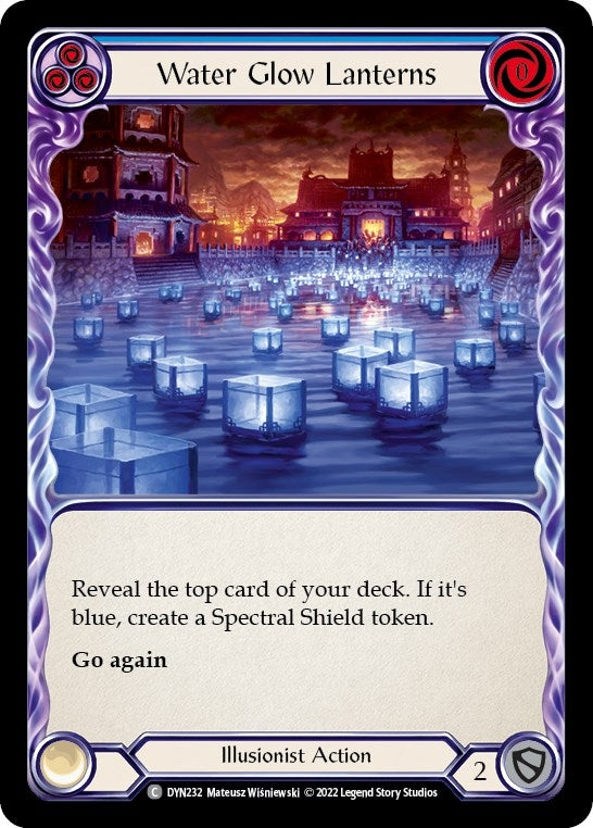 Image for Water Glow Lanterns (Blue) (DYN232) (Dynasty) - Flesh and Blood TCG
