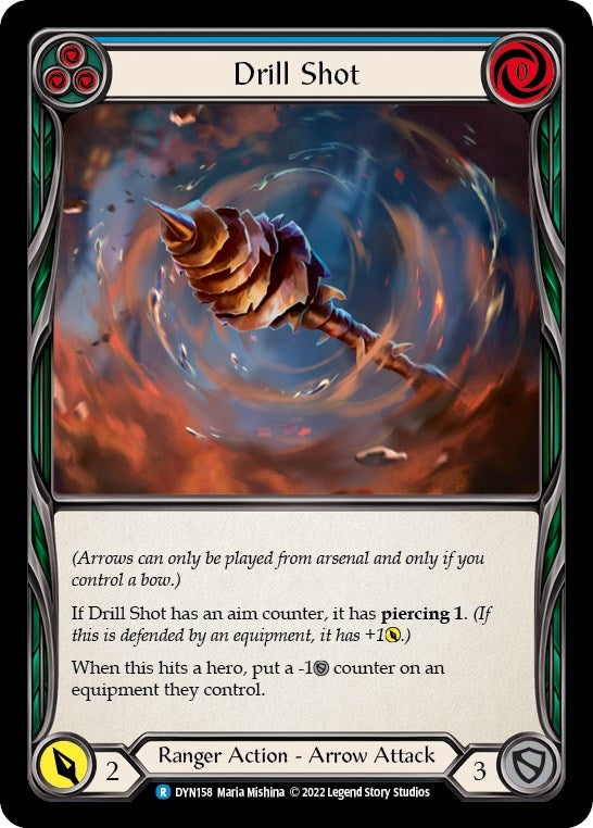 Image for Drill Shot (Blue) (DYN158) (Dynasty) - Flesh and Blood TCG