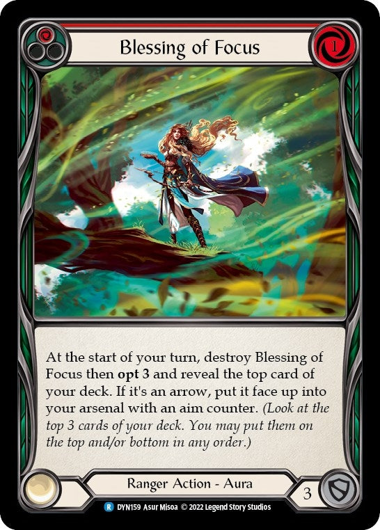 Image for Blessing of Focus (Red) (DYN159) (Dynasty) - Flesh and Blood TCG