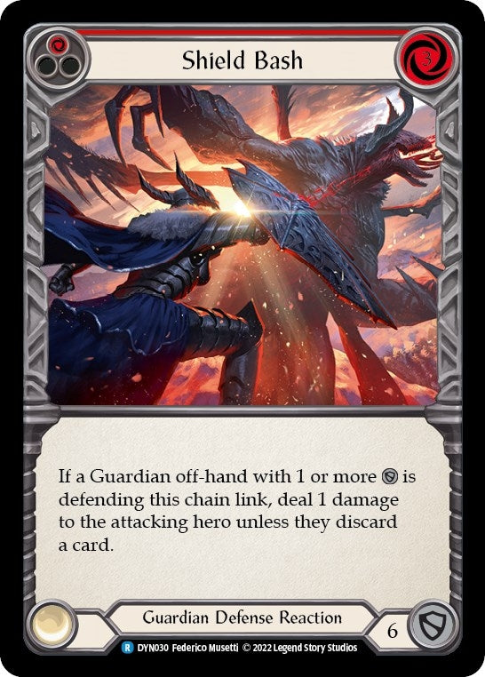 Image for Shield Bash (Red) (DYN030) (Dynasty) - Flesh and Blood TCG