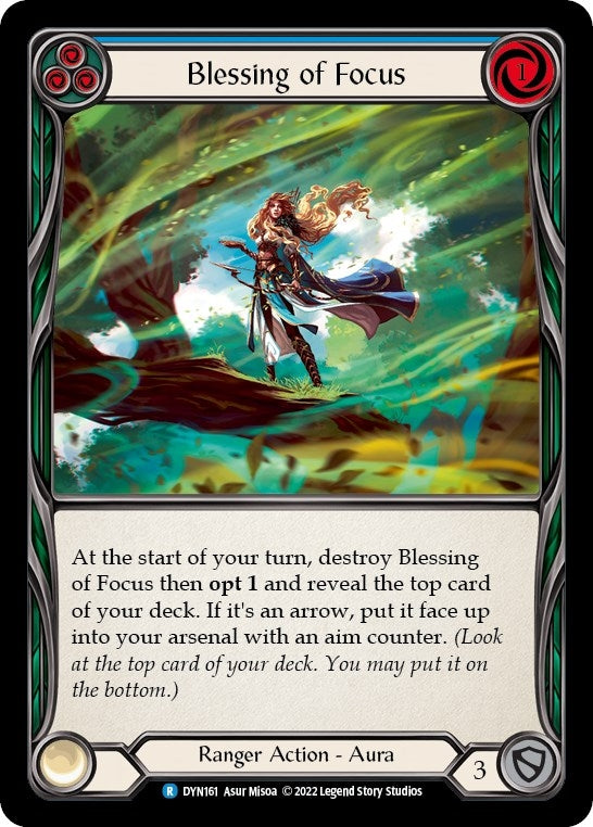 Image for Blessing of Focus (Blue) (DYN161) (Dynasty) - Flesh and Blood TCG