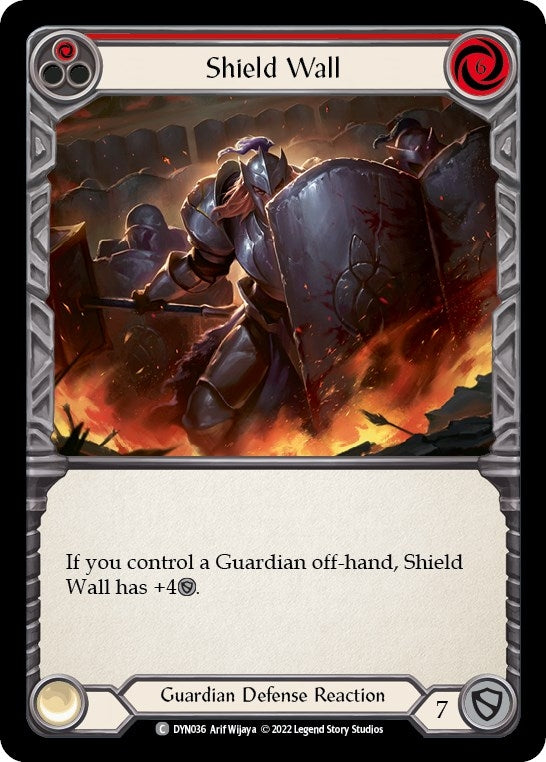 Image for Shield Wall (Red) (DYN036) (Dynasty) - Flesh and Blood TCG