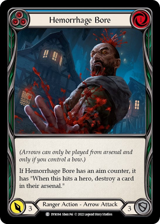 Image for Hemorrhage Bore (Blue) (DYN164) (Dynasty) - Flesh and Blood TCG