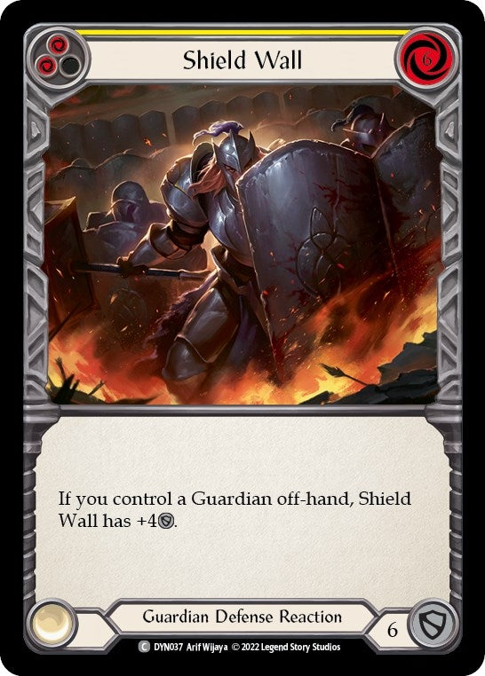 Image for Shield Wall (Yellow) (DYN037) (Dynasty) - Flesh and Blood TCG