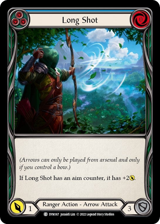 Image for Long Shot (Blue) (DYN167) (Dynasty) - Flesh and Blood TCG