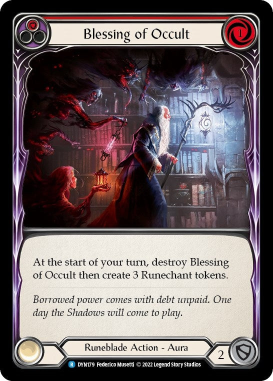 Image for Blessing of Occult (Red) (DYN179) (Dynasty) - Flesh and Blood TCG