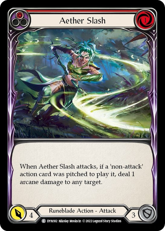 Image for Aether Slash (Red) (DYN182) (Dynasty) - Flesh and Blood TCG