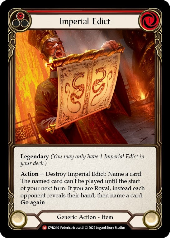 Image for Imperial Edict (DYN240) (Dynasty) - Flesh and Blood TCG