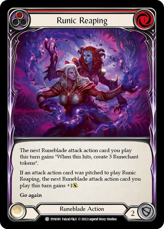 Image for Runic Reaping (Red) (DYN185) (Dynasty) - Flesh and Blood TCG