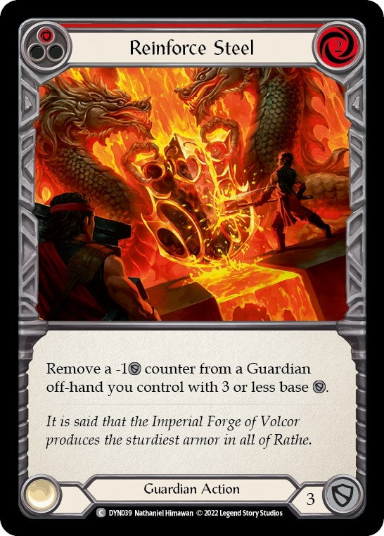 Image for Reinforce Steel (Red) (DYN039) (Dynasty) - Flesh and Blood TCG