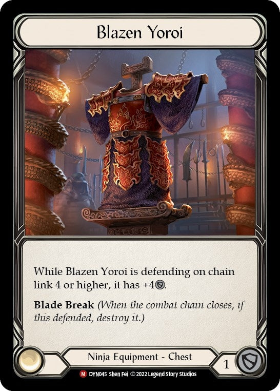 Image for Blazen Yoroi (DYN045) (Dynasty) - Flesh and Blood TCG