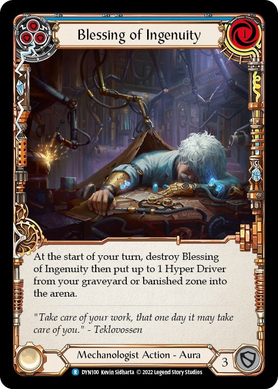 Image for Blessing of Ingenuity (Blue) (DYN100) (Dynasty) - Flesh and Blood TCG