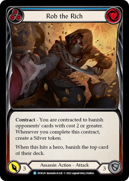 Image for Rob the Rich (Blue) (DYN129) (Dynasty) - Flesh and Blood TCG