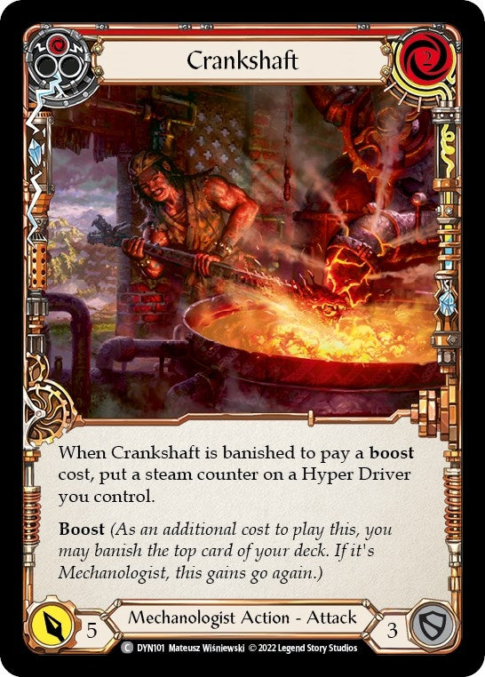 Image for Crankshaft (Red) (DYN101) (Dynasty) - Flesh and Blood TCG