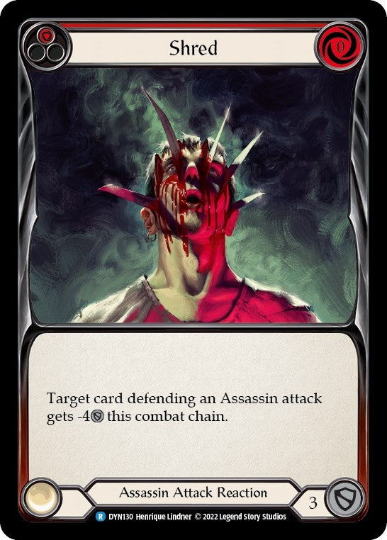 Image for Shred (Red) (DYN130) (Dynasty) - Flesh and Blood TCG