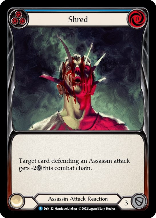 Image for Shred (Blue) (DYN132) (Dynasty) - Flesh and Blood TCG