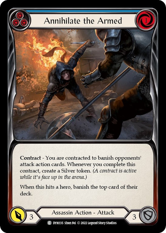 Image for Annihilate the Armed (Blue) (DYN135) (Dynasty) - Flesh and Blood TCG