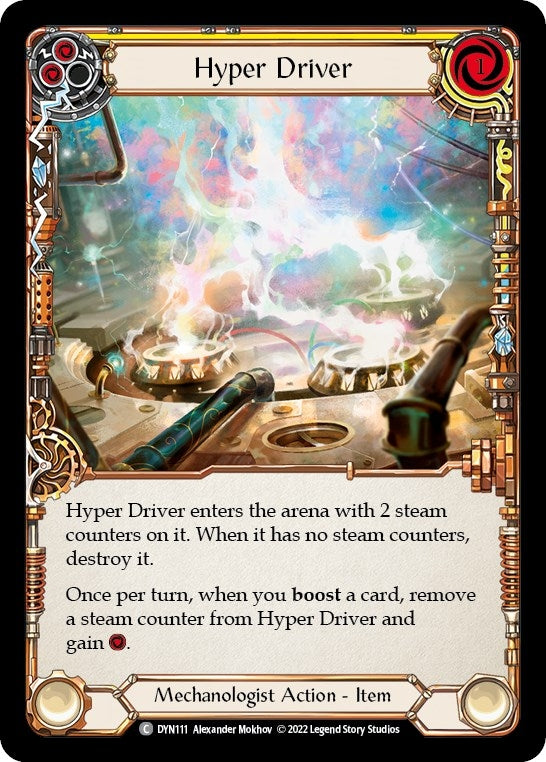Image for Hyper Driver (Yellow) (DYN111) (Dynasty) - Flesh and Blood TCG
