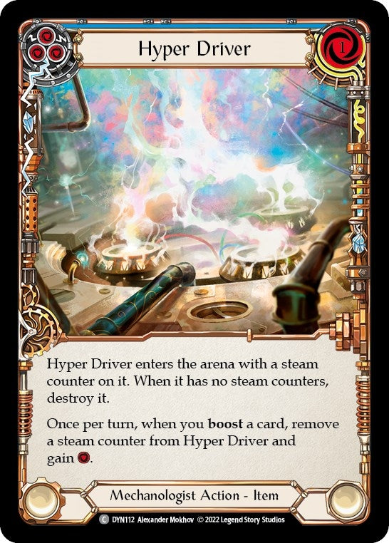 Image for Hyper Driver (Blue) (DYN112) (Dynasty) - Flesh and Blood TCG