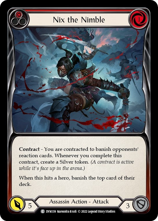 Image for Nix the Nimble (Red) (DYN139) (Dynasty) - Flesh and Blood TCG