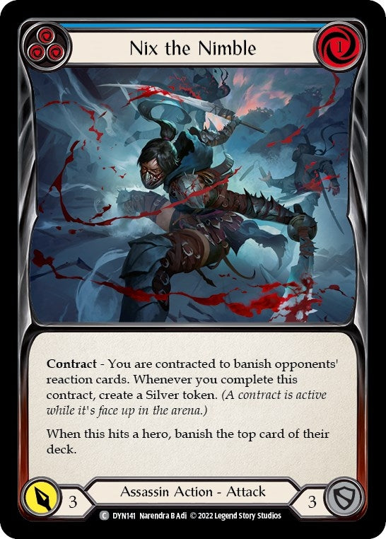 Image for Nix the Nimble (Blue) (DYN141) (Dynasty) - Flesh and Blood TCG