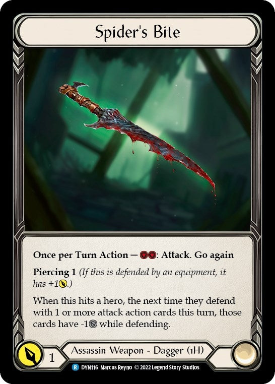 Image for Spider's Bite (116) (DYN116) (Dynasty) - Flesh and Blood TCG