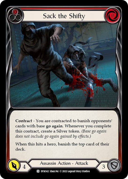 Image for Sack the Shifty (Red) (DYN142) (Dynasty) - Flesh and Blood TCG