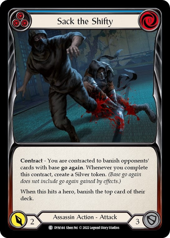 Image for Sack the Shifty (Blue) (DYN144) (Dynasty) - Flesh and Blood TCG