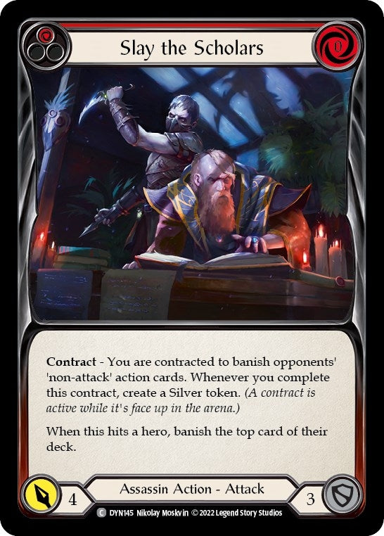 Image for Slay the Scholars (Red) (DYN145) (Dynasty) - Flesh and Blood TCG