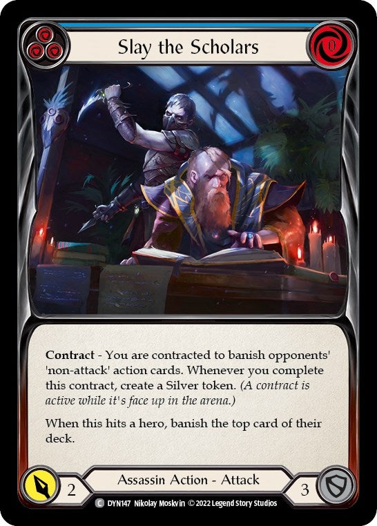 Image for Slay the Scholars (Blue) (DYN147) (Dynasty) - Flesh and Blood TCG