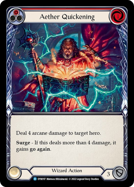 Image for Aether Quickening (Red) (DYN197) (Dynasty) - Flesh and Blood TCG