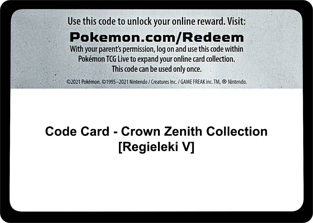 Code Card - Crown Zenith Collection [Regieleki V] (Crown Zenith)