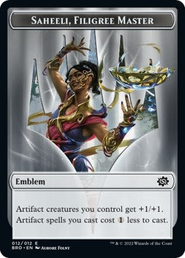 Emblem - Saheeli, Filigree Master (12) (The Brothers' War)