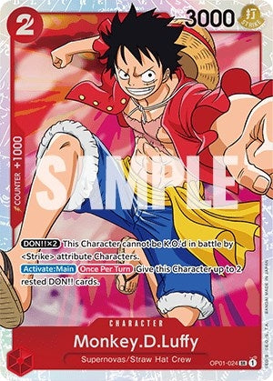Image for Monkey.D.Luffy (024) (OP01-024) (Romance Dawn) - One Piece Card Game