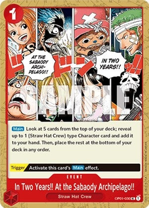 Image for In Two Years!! At the Sabaody Archipelago!! (OP01-030) (Romance Dawn) - One Piece Card Game
