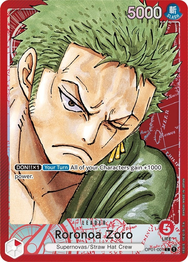 Image for Roronoa Zoro (001) (Parallel) (OP01-001) (Romance Dawn) - One Piece Card Game