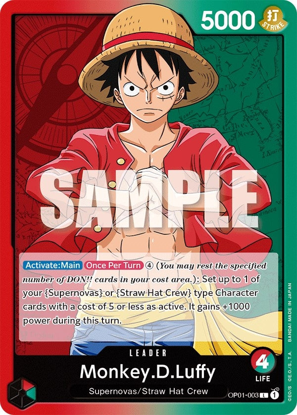 Image for Monkey.D.Luffy (003) (OP01-003) (Romance Dawn) - One Piece Card Game