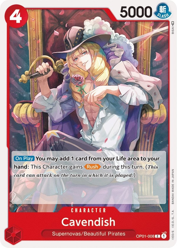 Image for Cavendish (OP01-008) (Romance Dawn) - One Piece Card Game
